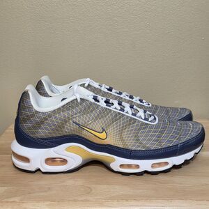 Nike Air Max Plus Wave Grid Blue Yellow BV1983-500 Men's Size 13